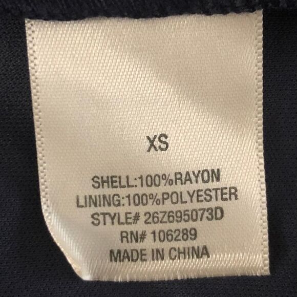 Blue Rain Romper XS Navy V Neck Short Boho Crisscross Short Zipper Sleeveless - Picture 8 of 9